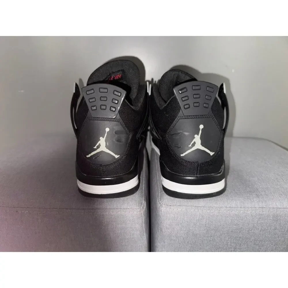 Jordan 4 Retro SE Mid Black Canvas-Mens Size 12